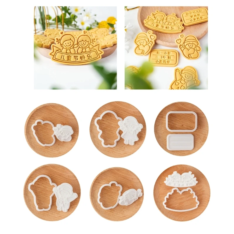 

Unique Treat Molds Set Individualized Dessert Delicate Festival Cookie Embosser