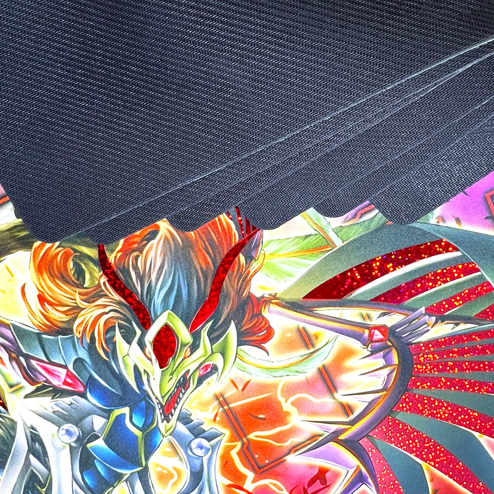 Yu-Gi-Oh Blue-Eyes Chaos MAX Dragon Foil Holographic Shinny Holo Custom Playmat  Rainbow CCG Mat Link Zone Playmat +Free Bag 6