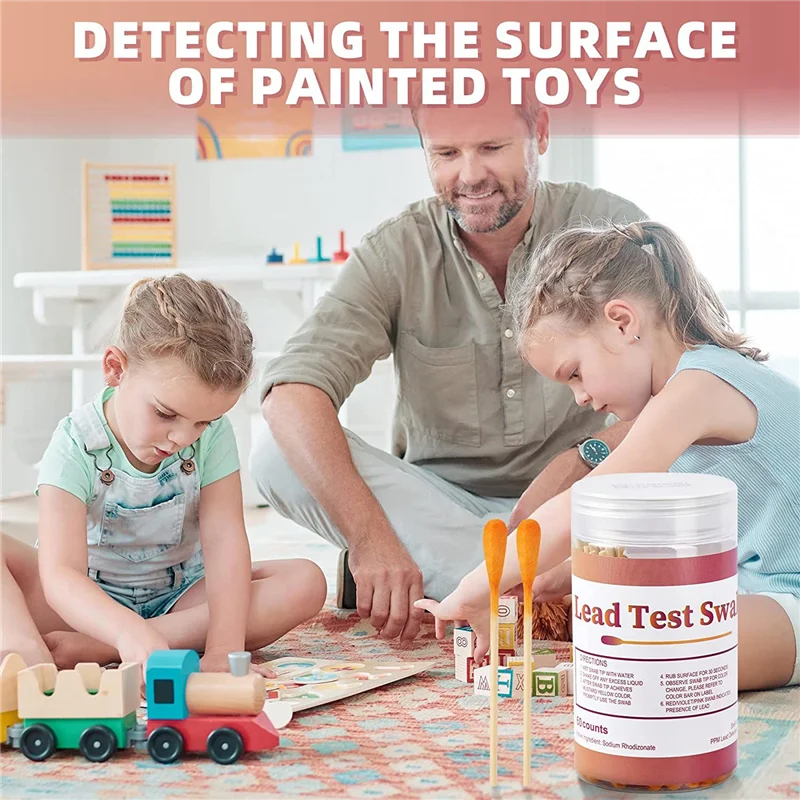 Newest Lead Test Kit Swabs-Lead Paint Test Kit, Check Swab for Home Use, Results in 30 Seconds (60PCS)