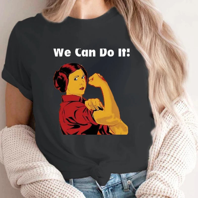 T-Shirt Design Vendita Calda Hipster Streetwear Slogan We Can Do It Cartoon Camisa My Body My Choice Maglietta Oversize Pro Choice