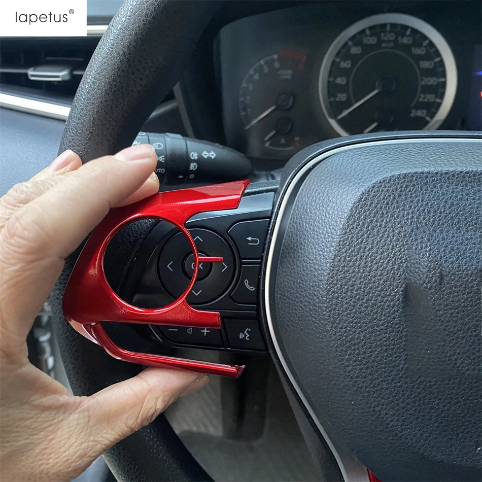 Car Navigation Panel Strip Middle Air AC Vent Outlet / Steering Wheel Cover Trim For Toyota Corolla E210 2019 - 2025 Accessories 4