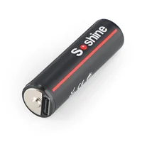 Soshine 1.5V AA 2600mWh Lithium Battery USB 2600mWh 2A Li-Ion Rechargeable Battery for Massager Smoke Detector Metal Intercom 3