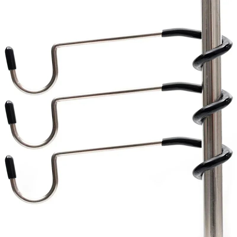 Camping Stainless Steel Lamp Holder Hook Tent Pole Light Hanger Hunting Fishing Lantern Hanger Outdoor Tools