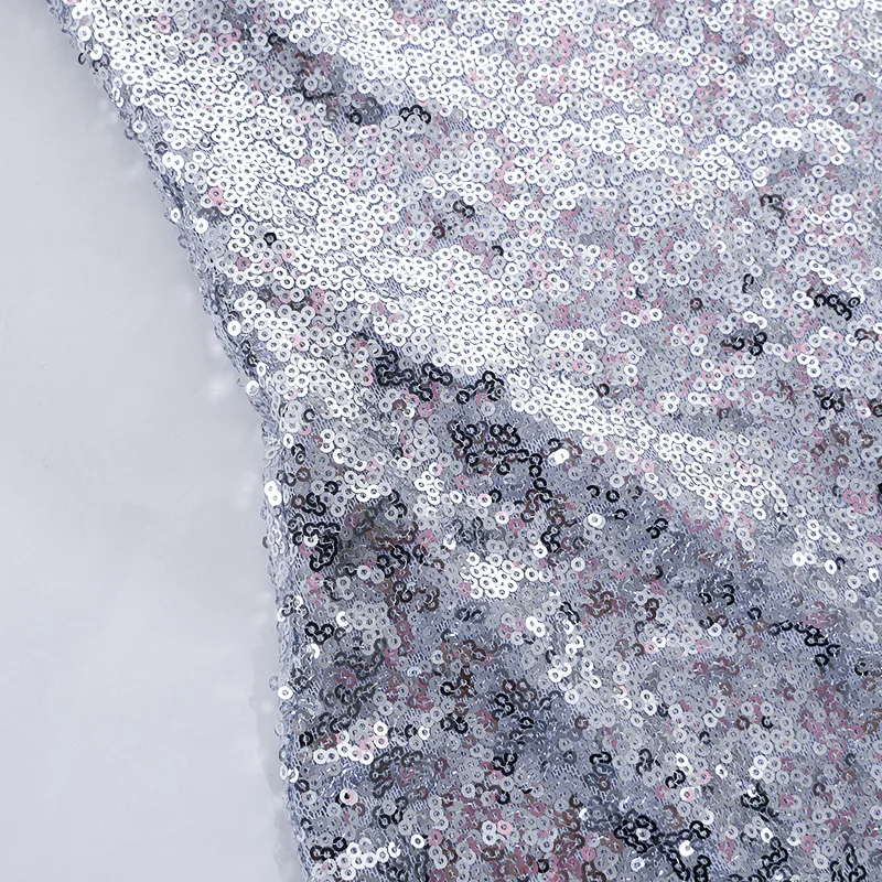 One Piece Sexy Jumpsuit Romper Women 2023 Fashion Bodysuits Nightclub Silver Sleeveless Bodycon Playsuit Jumpsuits Overalls