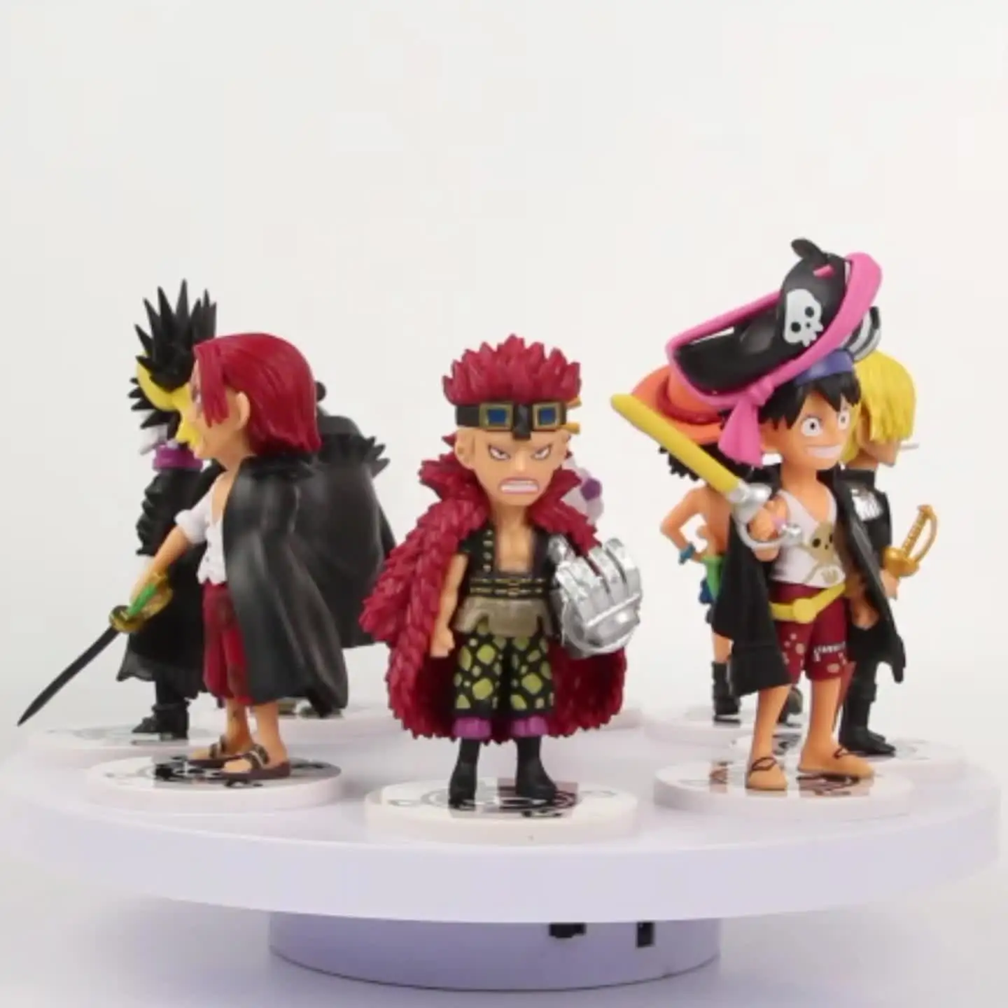 8pcs/set One Piece Yamato Jinbe Shanks BROOK Luffy Zce Figures Pvc