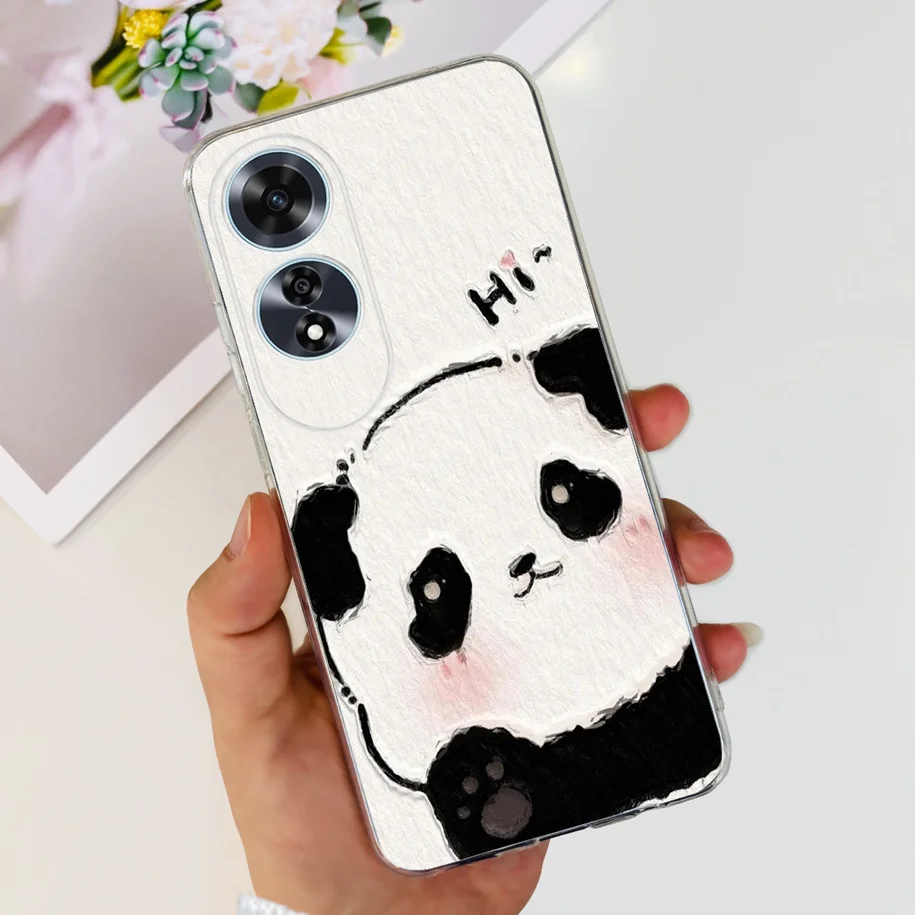 2024 New Stylish Flower Transparent Soft Silicone Slim Back Cover