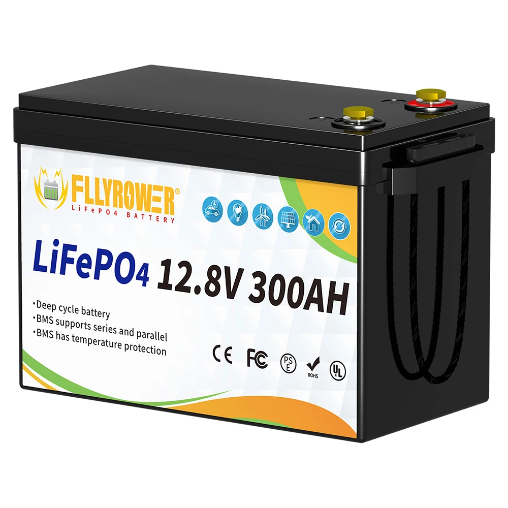 

Аккумуляторная батарея Fllyrower для ЕС/США/Канады/JP, 12 В, 100 Ач, 180 Ач, 300 Ач, литий-ионная аккумуляторная батарея Lifepo4