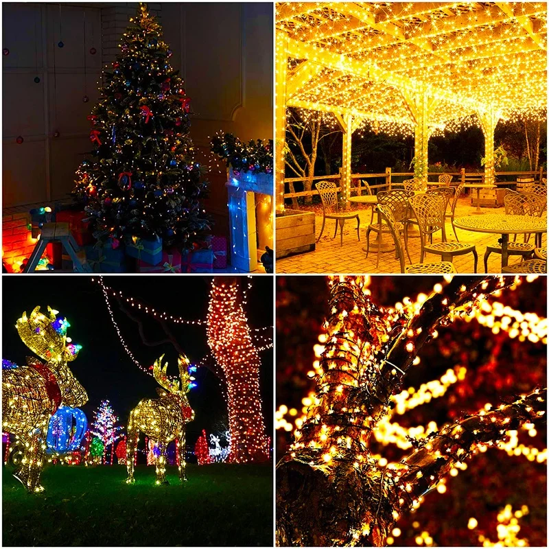 120FT 400LED Outdoor Solar Garden Light String Lights Solar LED Light Waterproof Garden Decoration Wedding Party Christmas Tree led string lights,decorative lights,string lights