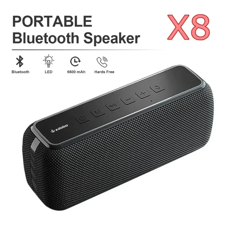 

High Power 60W XDOBO Original Portable Waterproof Bluetooth Speaker Super Bass Boombox Wireless Subwoofer HIFI Home Theater TWS