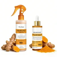 Spray et sérum à l'acide kojique et au curcuma, soin à la kératine, solution exfoliante et peeling, soin nourrissant et hydratant pour la peau, fermeté cutanée 1