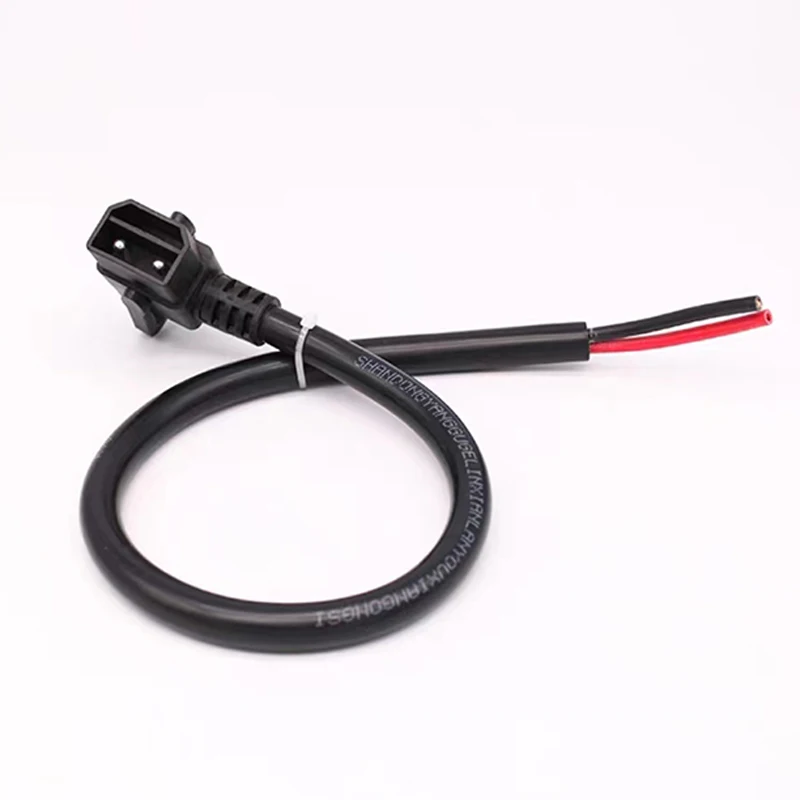 High-Power Electric Vehicle Charging Plug with Elbow Wire Connector
