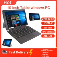 Flash Sales 10.1 INCH Windows 10 Tablet PC 2GBRAM +32GB ROM W101 Z8350 CPU with Pin Docking Keyboard Dual Cameras WIFI Quad Core 1