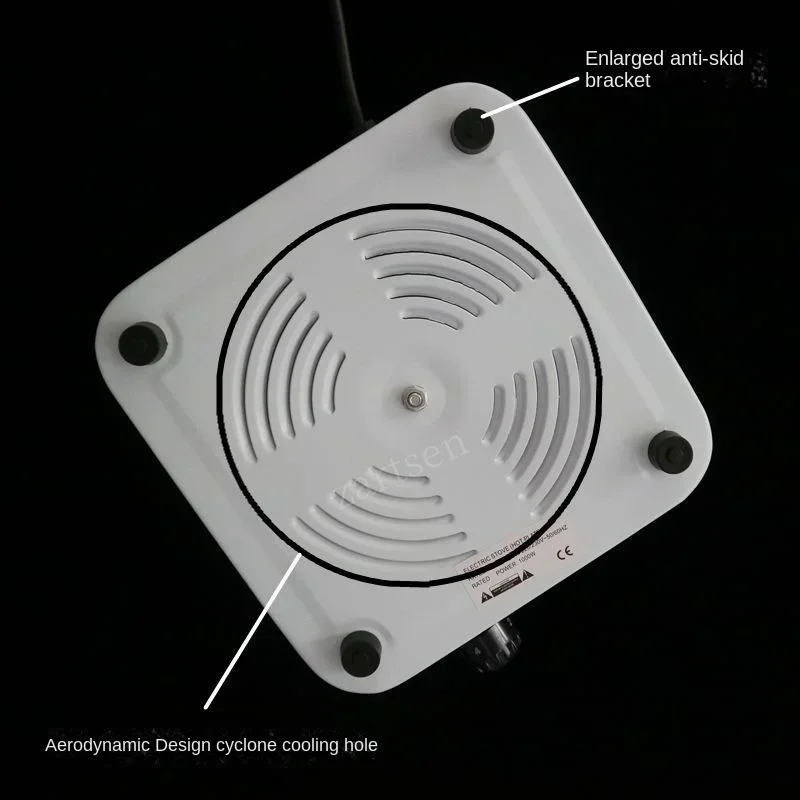 Description Picture 5 of item500W Iron Burner Electric Stove Hot Plate Portable Kitchen Cooker Coffee Heater Milk Soup Durable Asjustable Quick