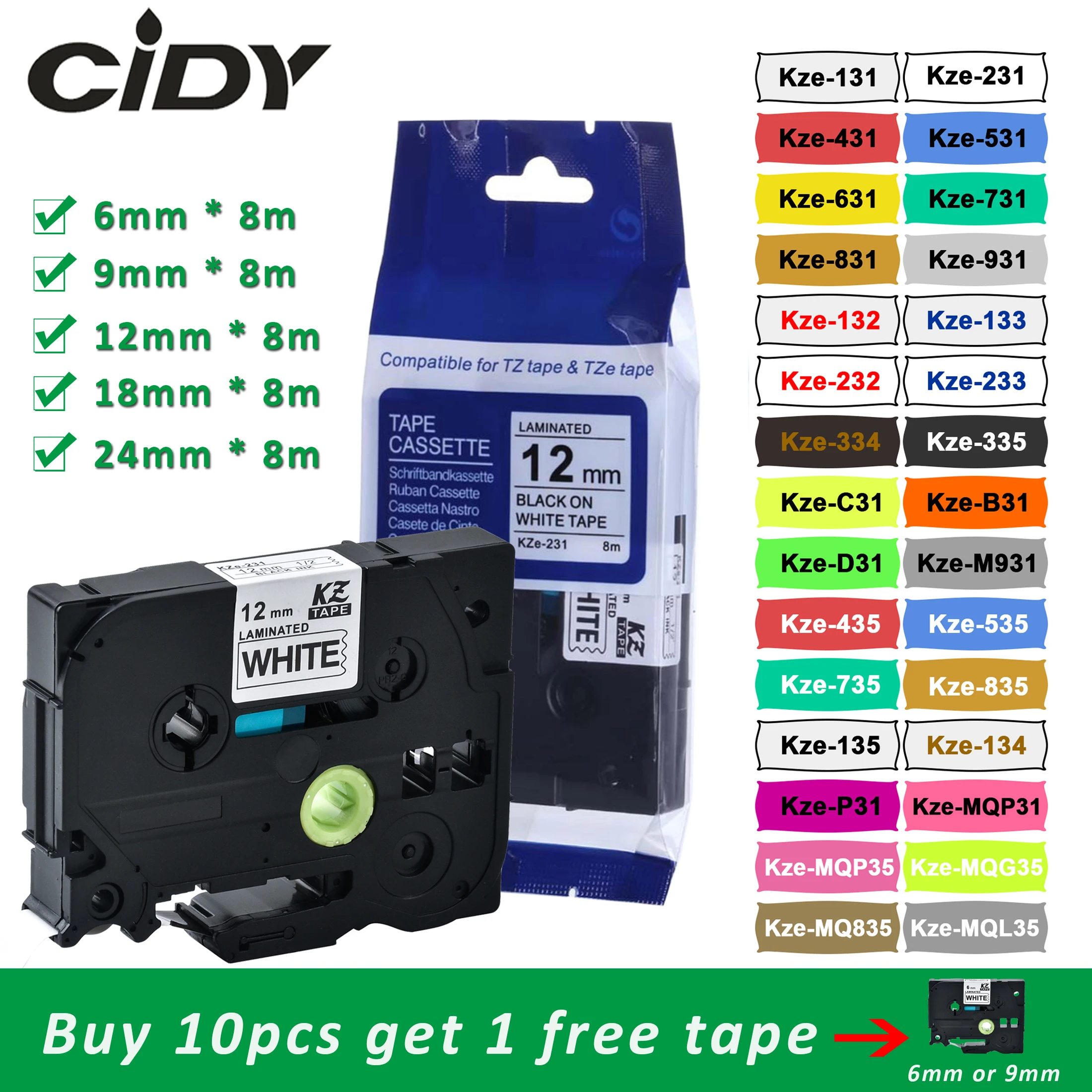 CIDY-Compatible-TZ-231-TZ-231-TZe131-Laminated-Adhesive-tze631-tz-335 ...