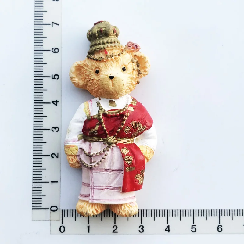 

Креативный магнит на холодильник с изображением принцессы, медведя, культурного ландшафта, резиновые наклейки с сообщениями, туристическое сувенирное украшение, ремесла