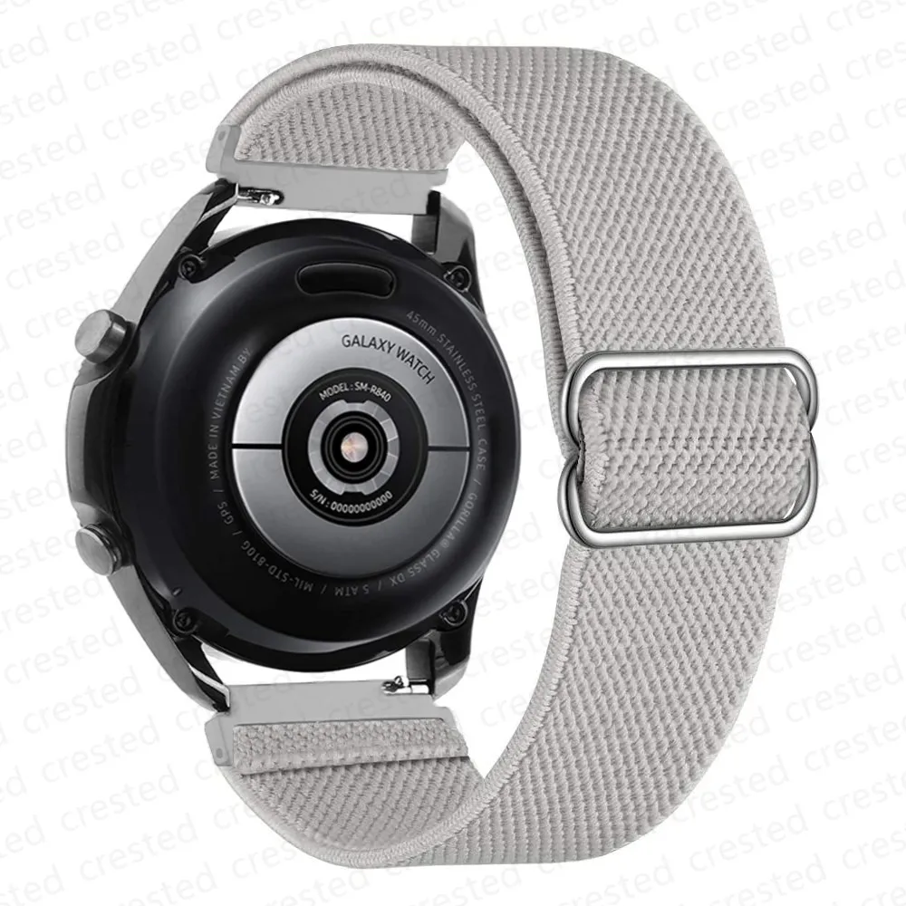 Elastic Nylon Loop Strap - 20mm/22mm Band