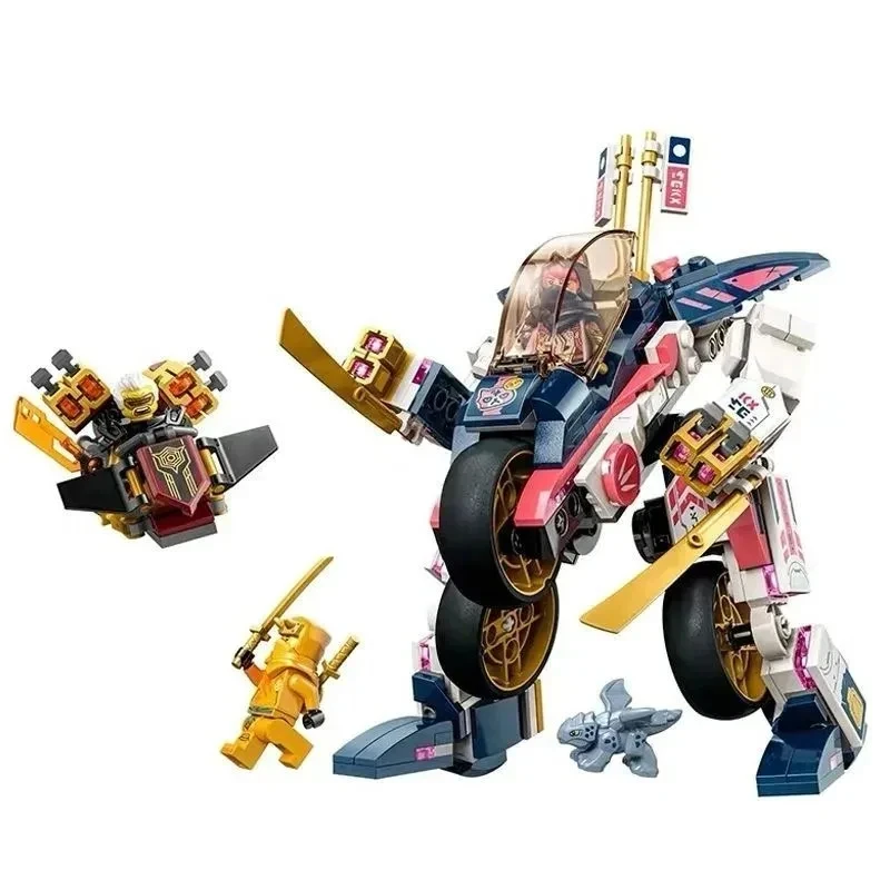 

2023New 384pcs Sola Transfiguration Racing Set Building Blocks Compatible With 71792 Birthday Toys Children's Christmas Gift