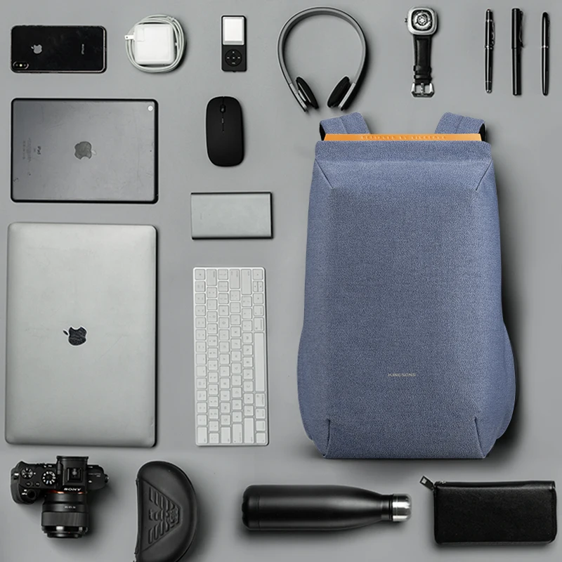 

Kingsons 15.6'' New Waterproof Backpacks USB Charging School Bag Anti-theft Men And Women Backpack For Laptop Travelling Mochila
