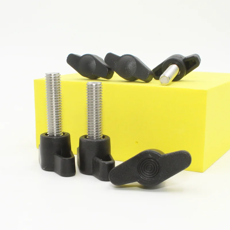 Stainless Steel Adjustable Butterfly Wing Thumb Screw with Z-Shaped Handle