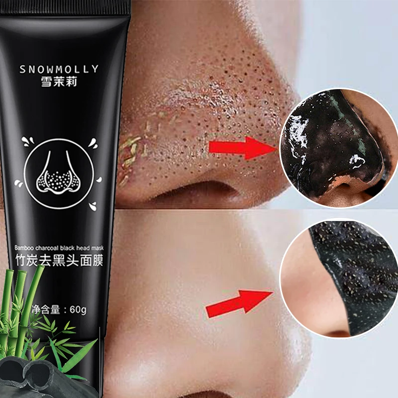 

Bamboo Charcoal Blackhead Removal Face Mask Deep Cleansing Black Mud Oil-Control Acne Treatment Peel-Off Mask Skin Beauty Care