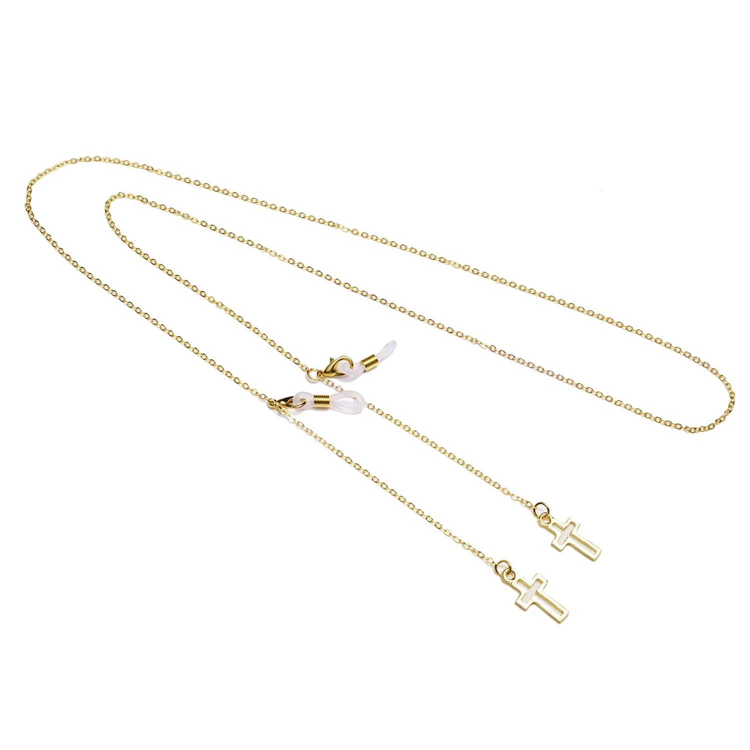 

Elegant Sunglasses Chain For Women Cross Cord Lanyard Eyeglasses Metal Chain Anti-slip Glasses Chains Lanyard Gold Hang Eyewear