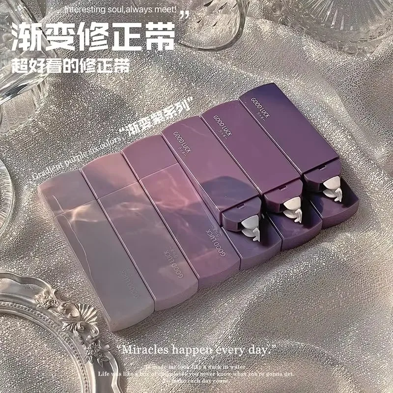 QIANKONG 6pcs/pack 5mm*6m Cute Correction Tape Student Error Eraser Tape Pen-type School Office Supplies Creative Stationery correction tape