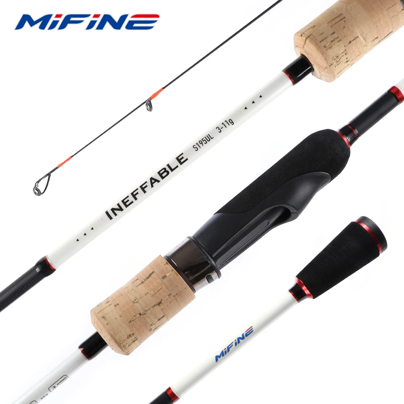 MIFINE – canne à pêche Spinning ultralégère de 1.8M/1.95M/2.05M ...