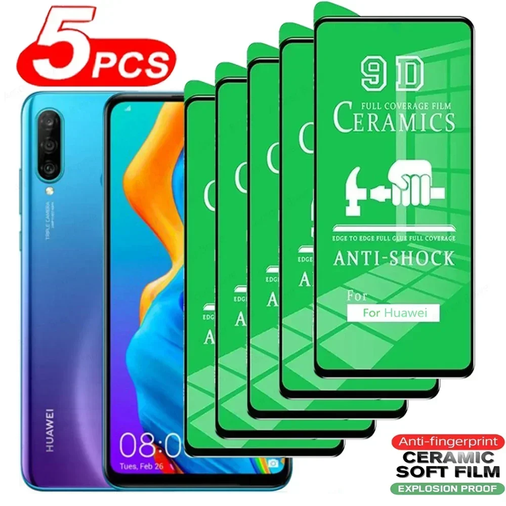 

5Pcs Ceramic Film For Huawei P30 lite P20 P40 P50 P Smart 2019 Nova 5T 8i 7i Screen Protector For Huawei P30 P40 lite E film