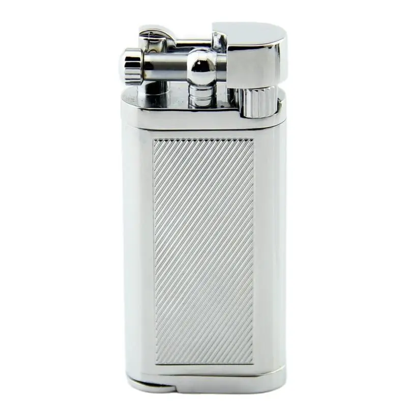 Premium Metal Pipe Gas Lighter Black Creative Infillable Lighter Men