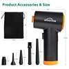60000 RPM Cordless 3-speed Air Duster Compressed Blower Electric Wireless Air Gun Computer Keyboard Camera Cleaning Dust Blowing 6