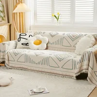Chenille Geometry Sofa Towel Four Seasons Universal Sofa Towel Non-slip Printing Couch Blanket All Inclusive Cover Cloth Towel 2