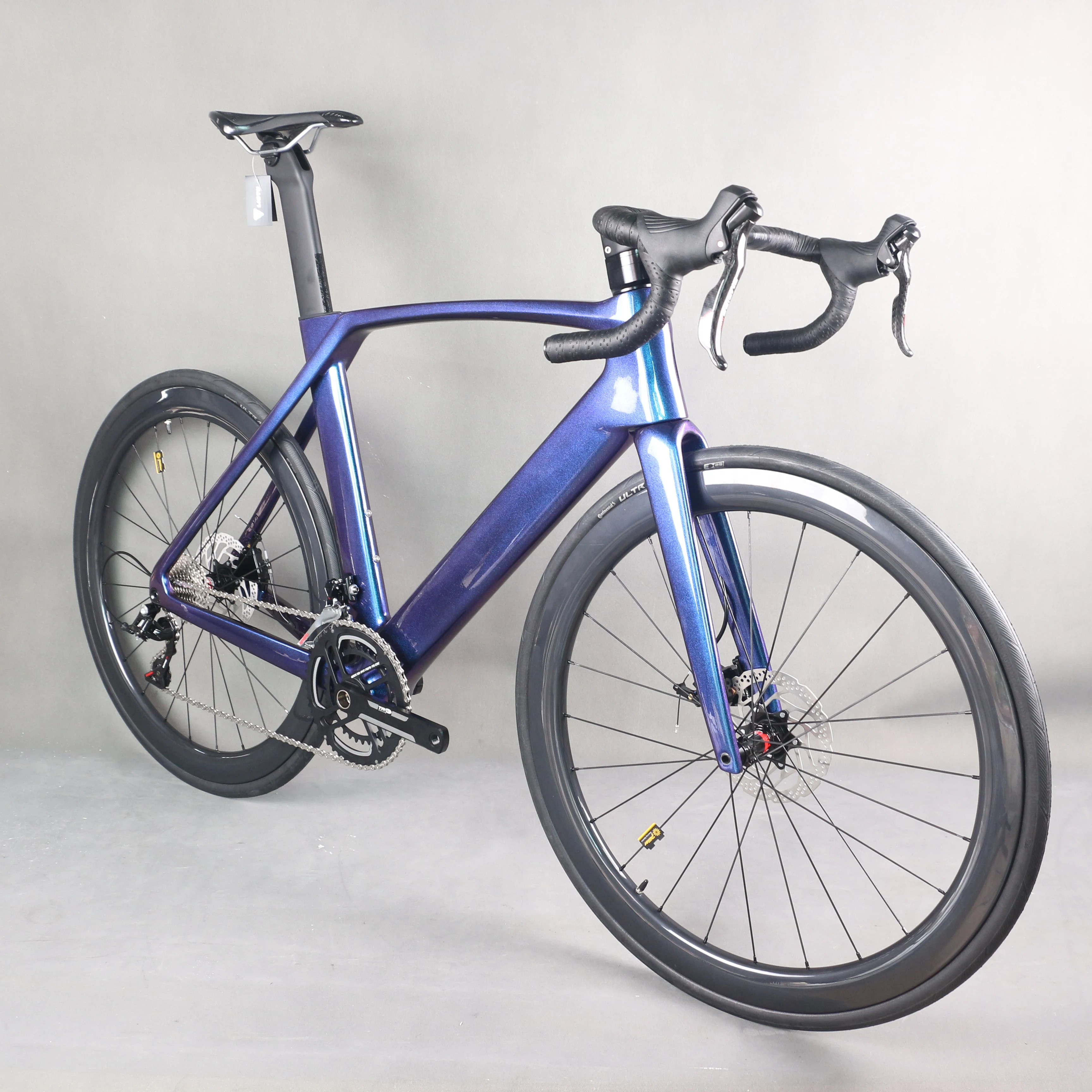 空力ロードバイクディスクブレーキ,TT-X34カーボン自転車