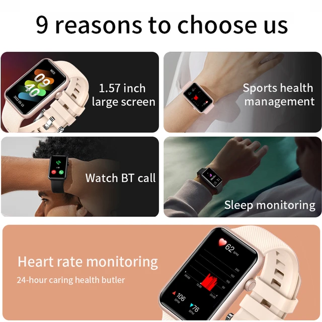 Huawei-reloj inteligente para mujer, accesorio de pulsera resistente al  agua con pantalla táctil redonda, seguimiento de actividad deportiva y  presión arterial, novedad de 2023 - AliExpress