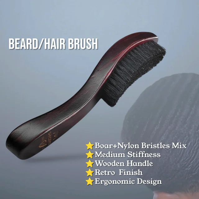 Gracemen 360 Wave Brush for Hair and Beard Care - Image 5