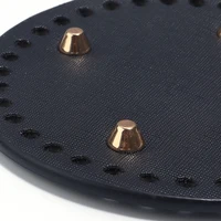 Sacs longs en cuir PU à fond rond ovale de haute qualité, bas pour tricot fait à la main, Base de sac en Crochet, accessoires de décoration pour la maison 6
