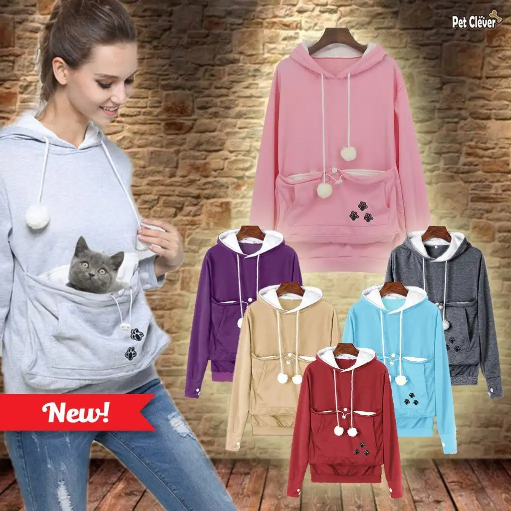 Poppies and Felines Hoodie