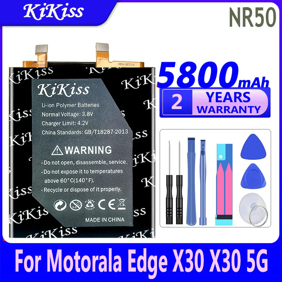 

Мощная батарея 5800 мач KiKiss NR50 для Motorala Moto Edge 30 Ultra X30 5G 2021 XT2201-2 Edge30 Ultra 30 Ultra подходит