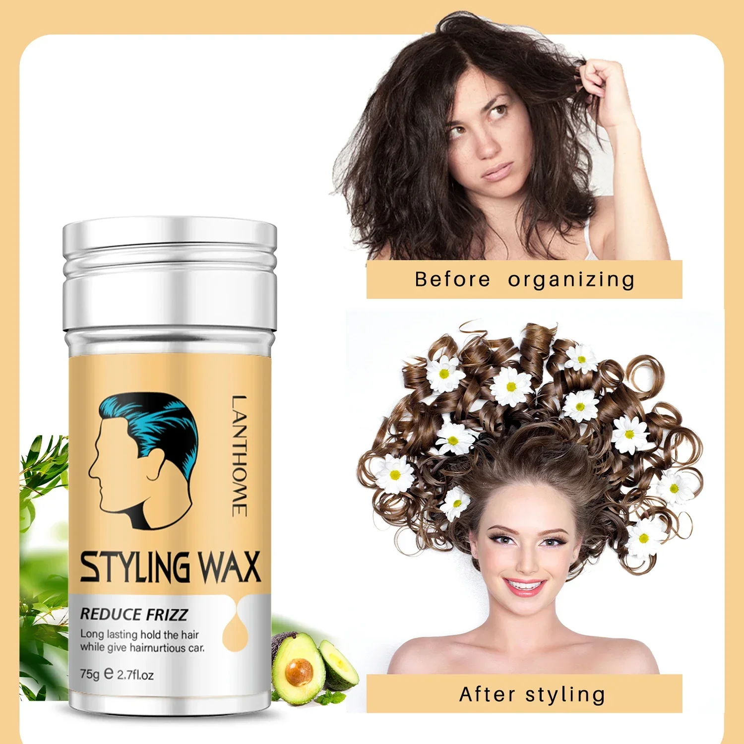 Professionale Cera Per Capelli Bastone Gel Crema Non Grasso Stile Capelli Spezzati Artefatto Cura Dei Capelli Cera Per Capelli Uomo Cera Per Capelli D