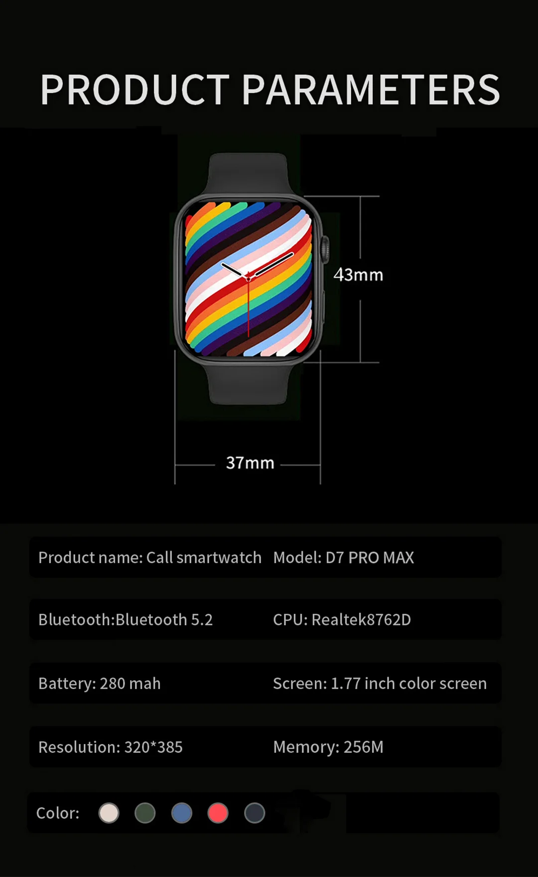 2022 Men Smartwatch D7 Pro Max Wireless Charge Bluetooth Call Blood Glucose Series 7 IWO Smart Watch Men Women PK Watch Series 6