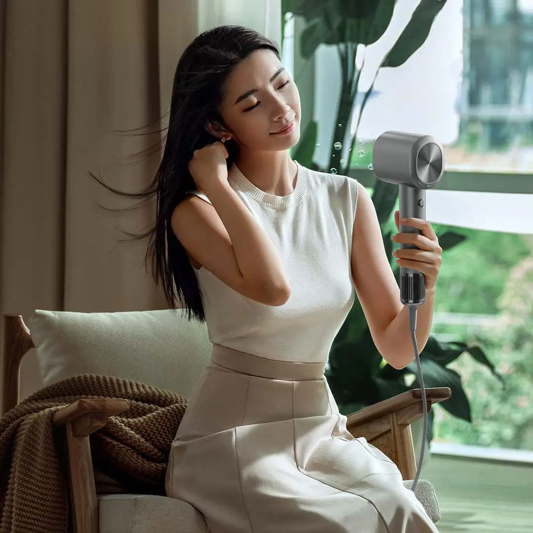 XIAOMI MIJIA H701 High Speed Water Ion Hair Dryer 62m/s Wind Speed Care 110000 Rpm Dry 220V Low Noise 13 Modes Moisturizing Hair