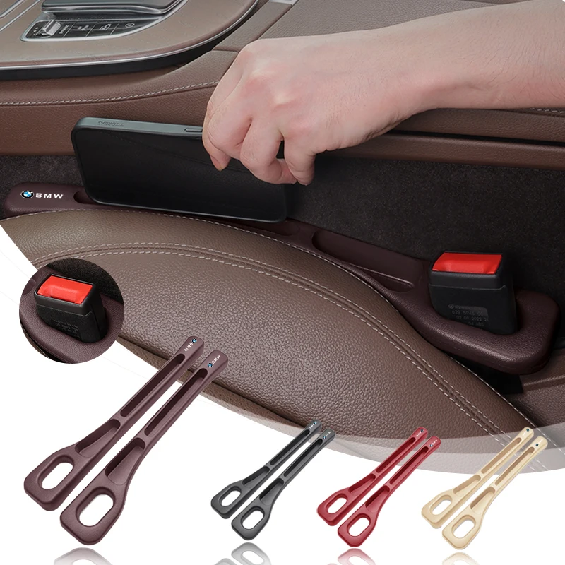 1 Pairs Car Seat Gap Filler Organizer PU Waterproof Anti-leak Stopper Strip For BMW 1 2 3 4 5 7 Series X1 X3 X4 X5 X6 X7 F10