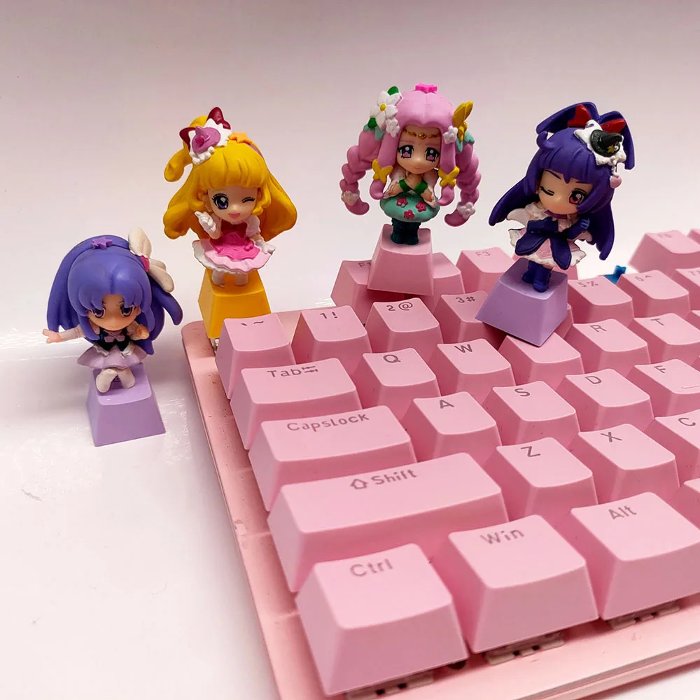 

Personalized Cartoon Kawaii Anime Pink Cute Custom Artisan Esc Diy Cherry Mx PBT Handmade Keycap Mechanical Keyboard Keycaps