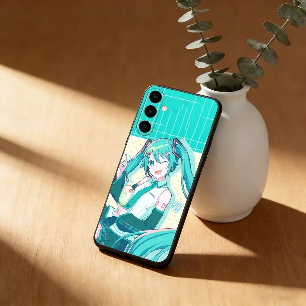 Anime H-Hatsune Miku Soft Black Phone Case