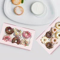 Boîte d'emballage de boulangerie, boîte d'emballage cadeau de bonbons de boulangerie, boîte cadeau de fête de Noël, boîte pliable, sacs cadeaux de mariage et de fête des mères 5