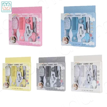 Set kit per toelettatura per bambini da 6 pezzi, kit completo sicuro per la cura delle unghie e dei capelli per neonati e bambini piccoli