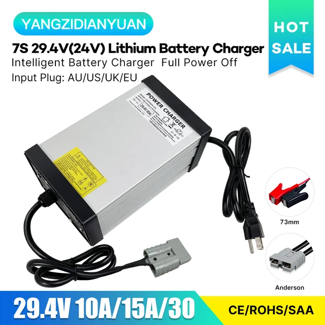 29.4V 7S 10A 15A 30A Lithium Battery Charger For 29.4V Power