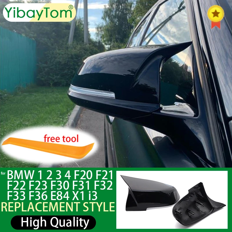 For BMW 1 2 3 4 Series F20 F30 F31 F32 F36 2012 - UP 320i 328i 330d 335i M3 M4 Look Replacement style Carbon Fiber Mirror Cover