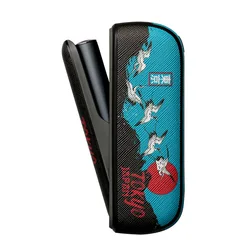 Tiger Carp PU Leather Case with Door Cover - Full Protection Soft Shell (Door Crane)