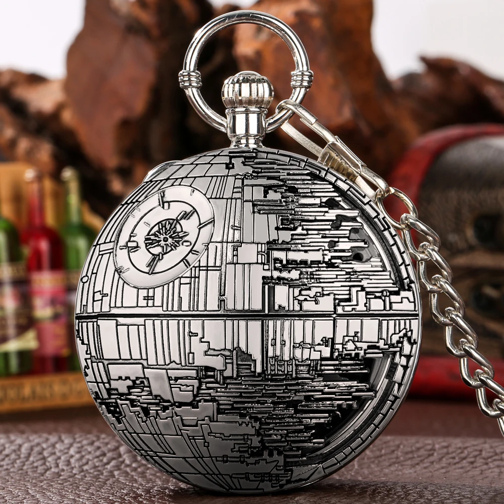 

Music Pocket Watch Gifts Men Fob Chain Quartz Pendant Man Clock Steampunk Retro Antique Timepiece Large Size