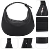 Crescent Shoulder Bag PU Leather Hobo Bag with Adjustable Strap Trendy Crossbody Bag with Zipper Closure Dumpling Bag for Women